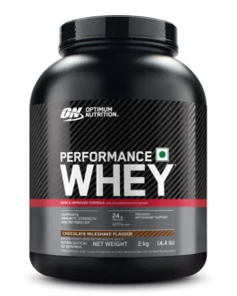 Optimum Nutrition (ON) Performance Whey Protein Powder, 24g Protein,2Kg (Chocolate Milkshake), Ultra-Filtered and Concentrated All-Whey Protein