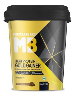 MuscleBlaze High Protein Gold Gainer Chocolate • 5 kg