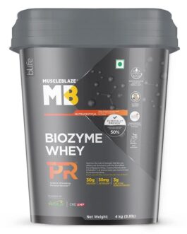 MuscleBlaze Biozyme Whey PR Chocolate Fudge • 4 kg