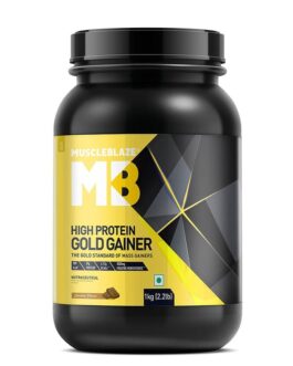 MuscleBlaze High Protein Gold Gainer Chocolate • 1 kg