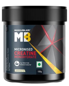 MuscleBlaze Micronised Creatine Monohydrate Unflavoured • 100 g