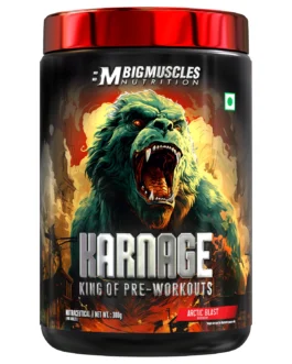 BigMuscles Karnage Pre Workout  Arctic Blast 60 servings