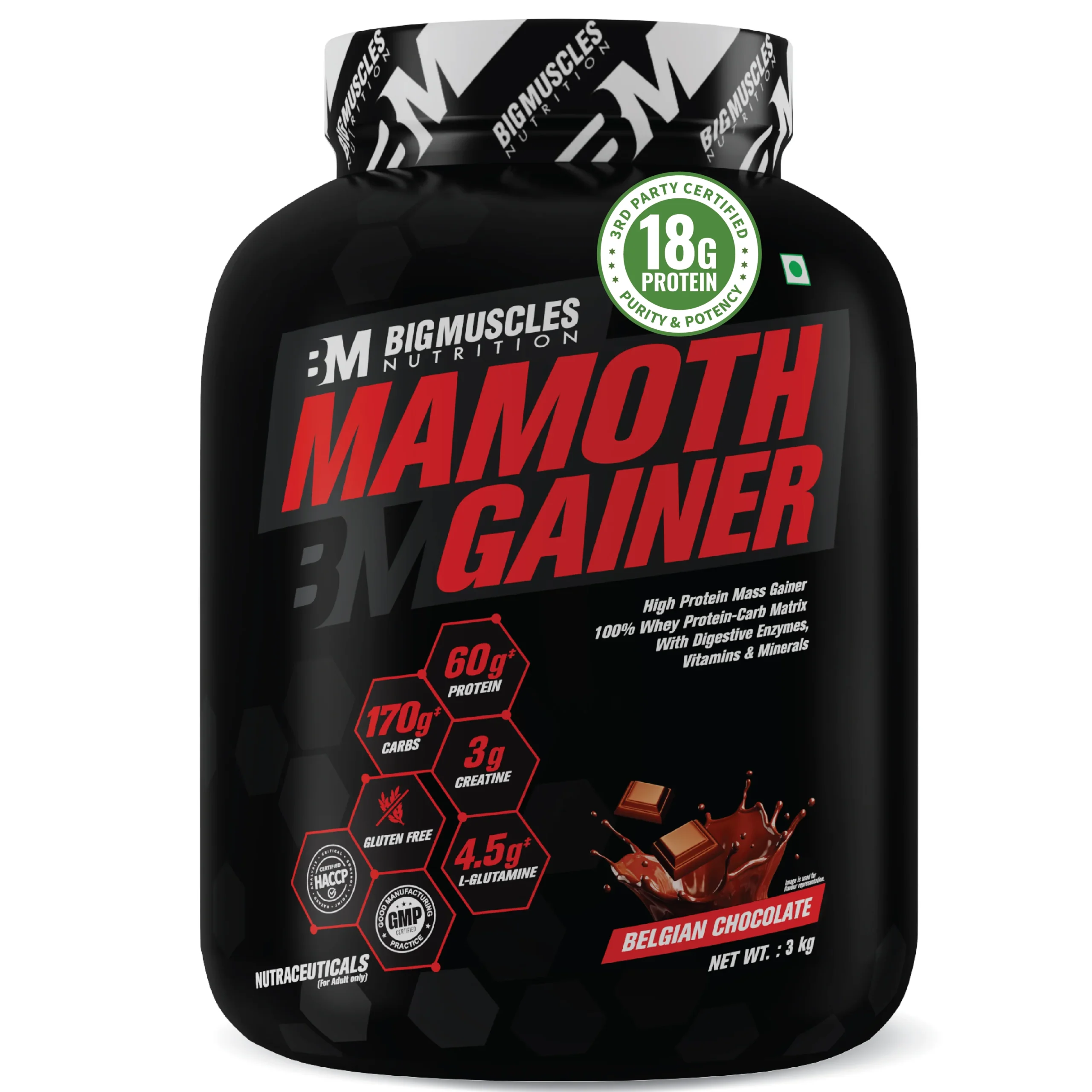 BigMuscles Mamoth Gainer Belgian Chocolate 3kg auto draft
