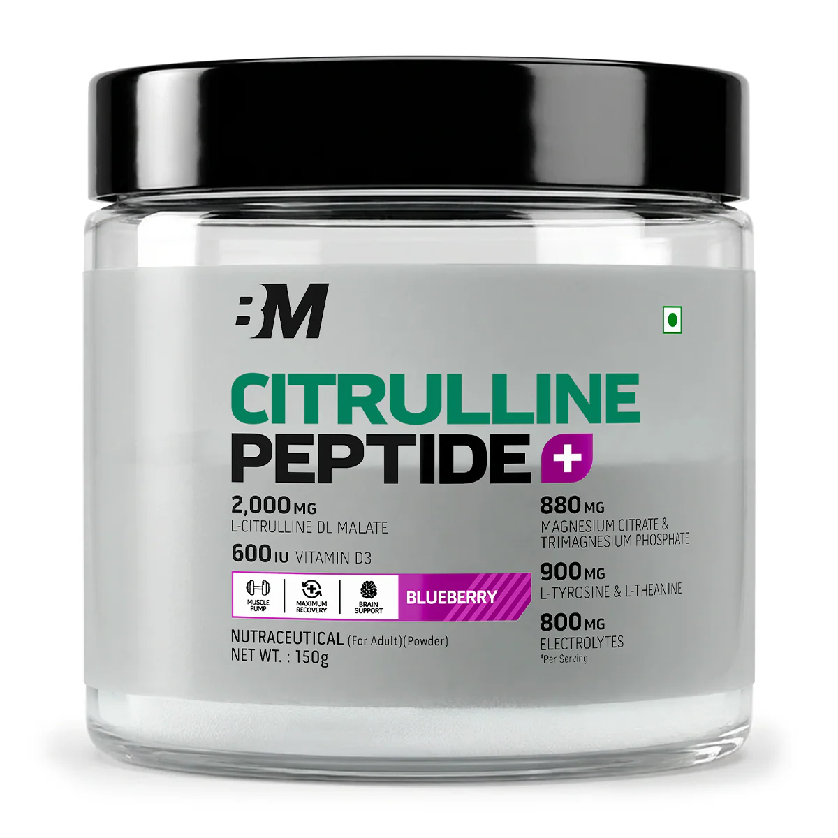 bigmuscles citrulline + peptides blueberry150g