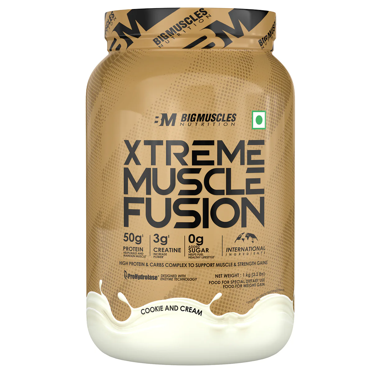 BigMuscles Xtreme Muscle Fusion COOKIE & CREAM 1kg bigmuscles xtreme muscle fusion cookie & cream 1kg