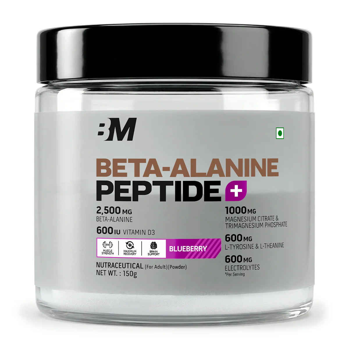 bigmuscles beta alanine + peptide blueberry 150g
