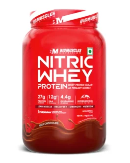 BigMuscles Nitric Whey Protein  Rich Chocolate 1kg