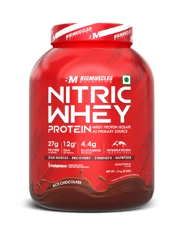 BigMuscles Nitric Whey Protein  Rich Chocolate 2kg