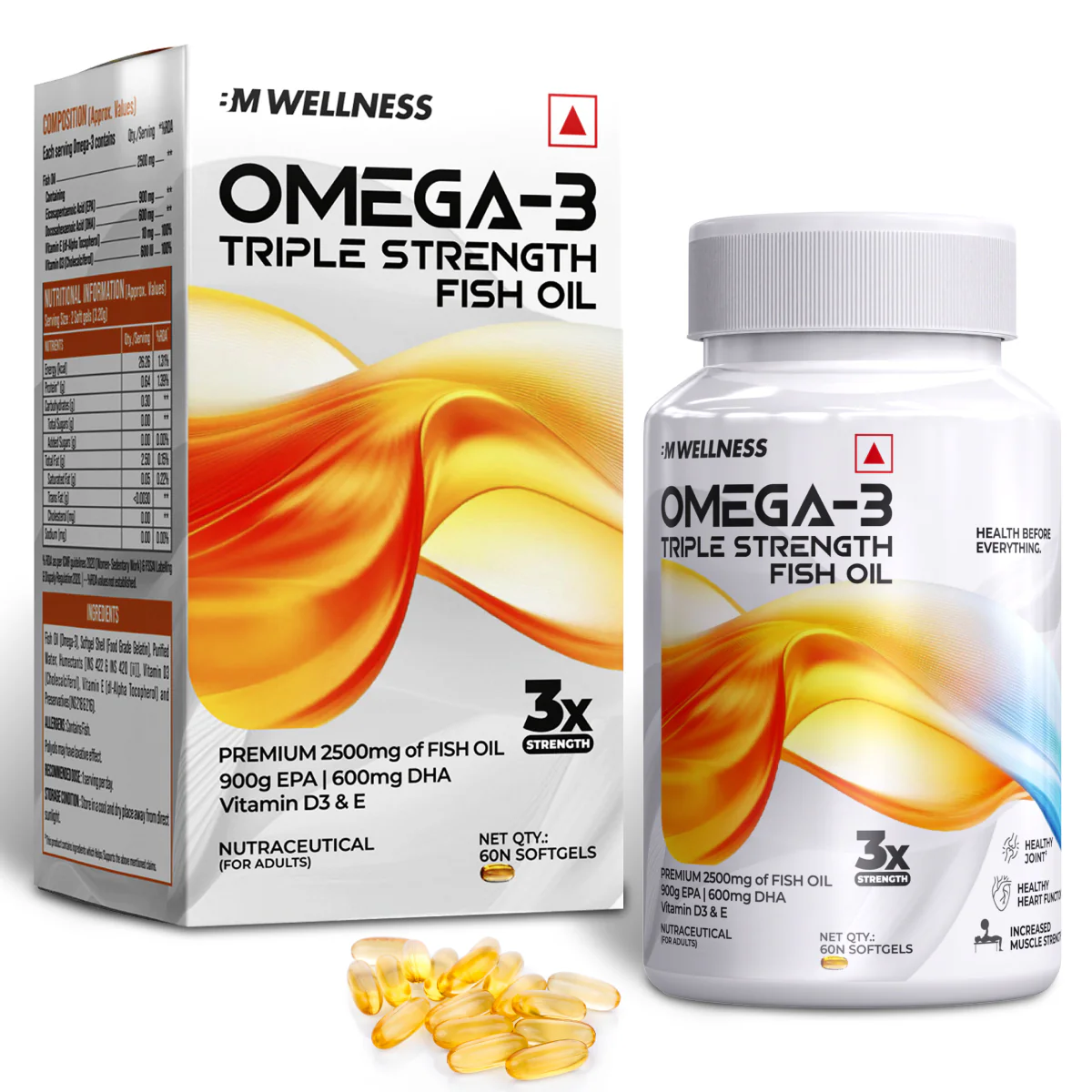 BigMuscles Omega 3 Fish Oil 60 Capsules bigmuscles omega 3 fish oil 60 capsules