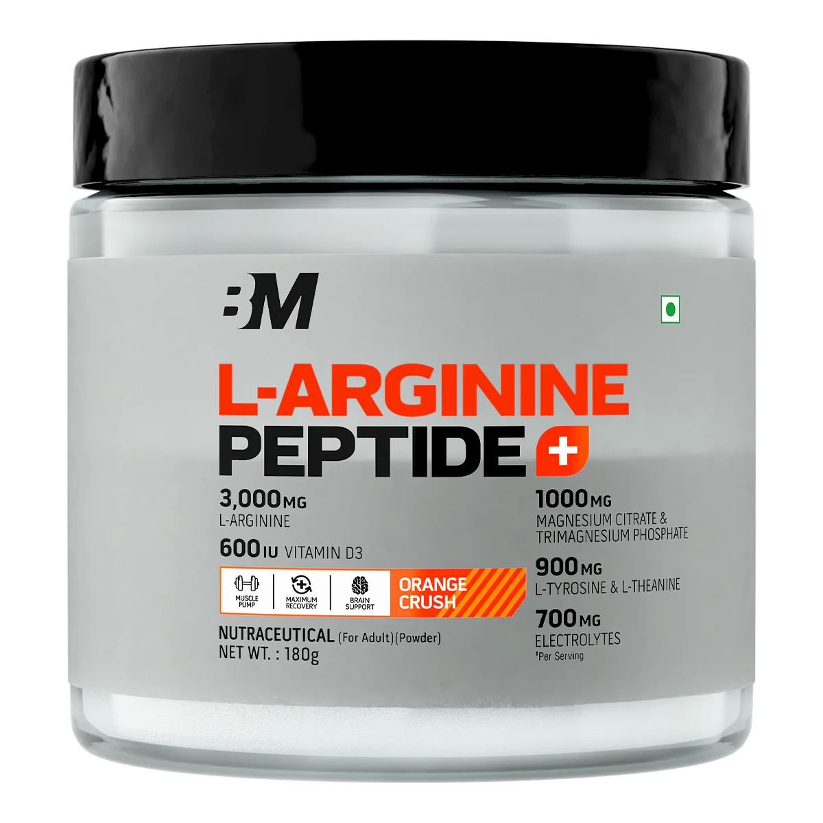 bigmuscles l arginine + peptides orange crush180g bigmuscles l arginine + peptides orange crush180g
