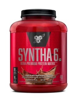 BSN Syntha 6 Protein Powder – 5 lbs, 2.27 kg (Chocolate Milkshake), Ultra Premium Protein Matrix (Whey Protein, Micellar Casein), for Muscle Recovery.