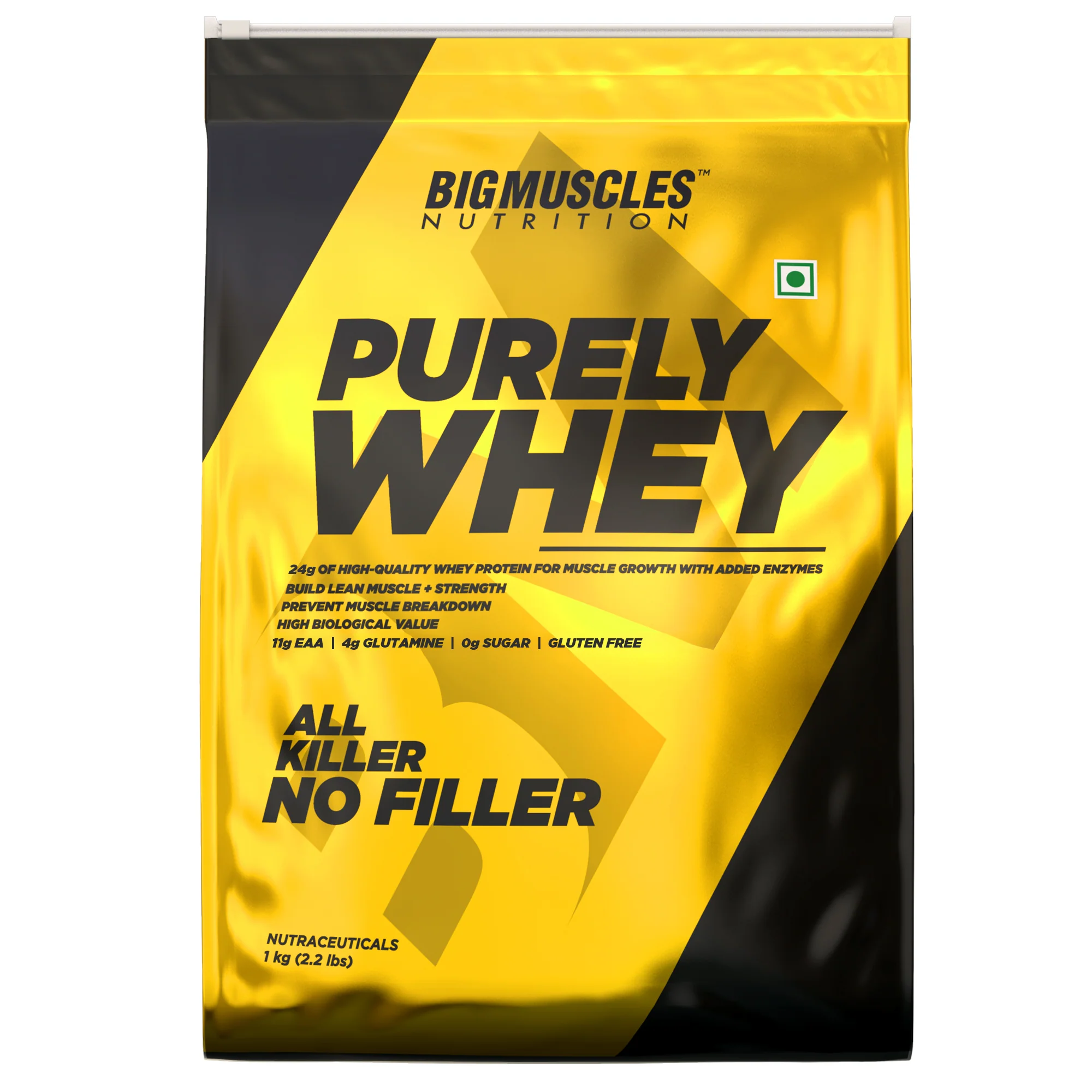 bigmuscles purely whey double rich chocolate 1kg