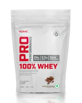 GNC 100% Whey Protein Faster Recovery & Lean Muscle Gains 1 lbs | Chocolate Supreme (12 serves)