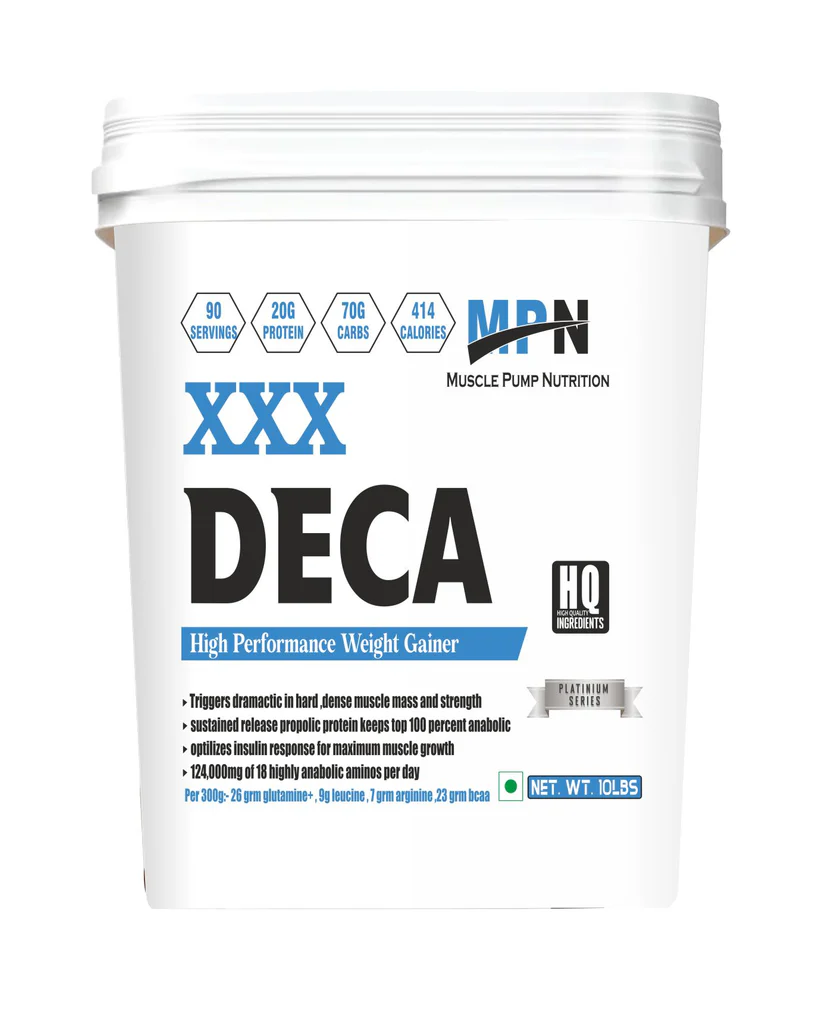 mpn platinium series xxx deca gainer 10lbs chocolate