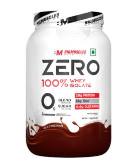 BigMuscles Zero Whey Protein Rich Chocolate 1kg