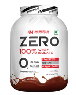 BigMuscles Zero Whey Protein Rich Chocolate 2kg
