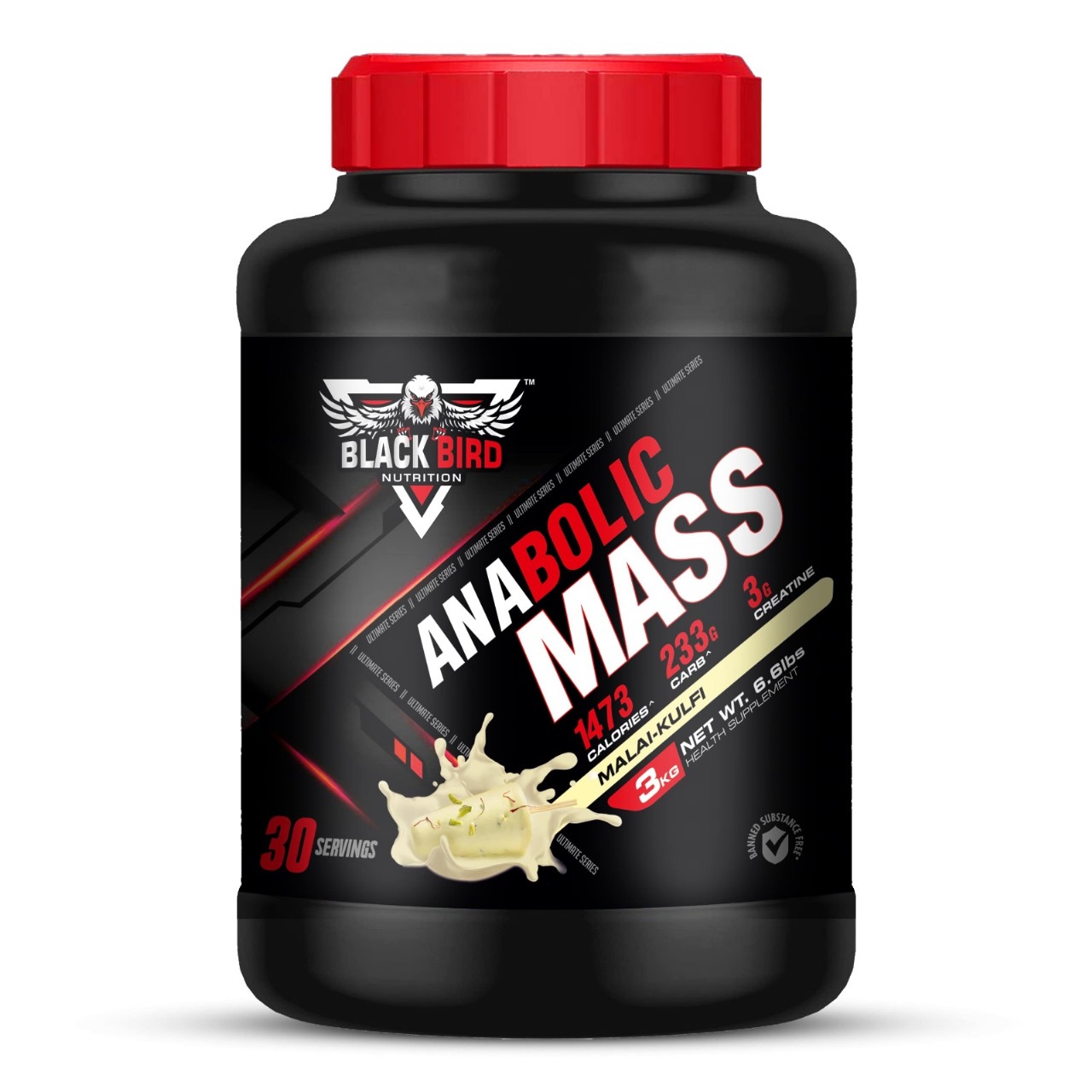 black bird anabolic mass gainer malai kulfi 3 kg