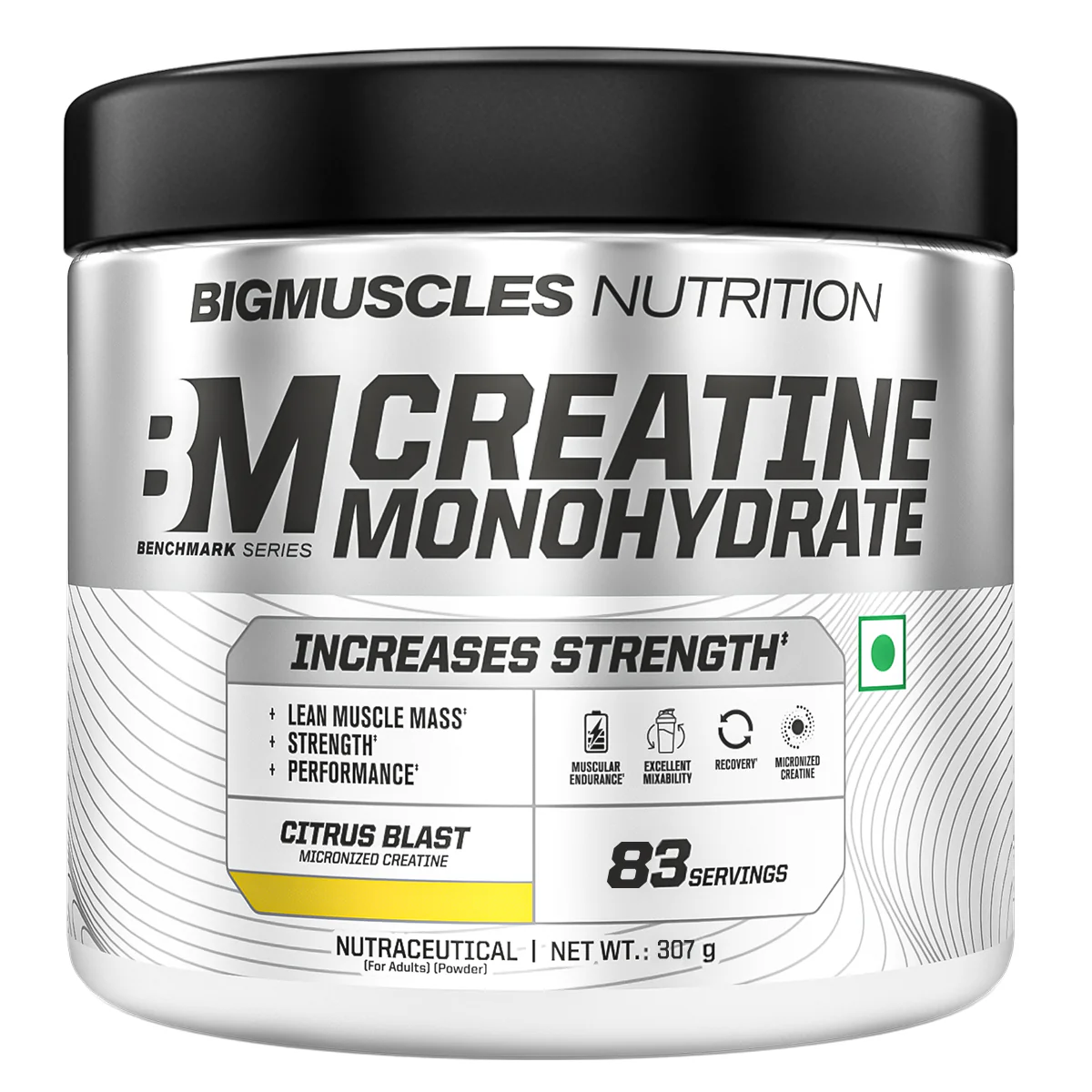 bigmuscles benchmark creatine monohydrate citrus blast 83 servings