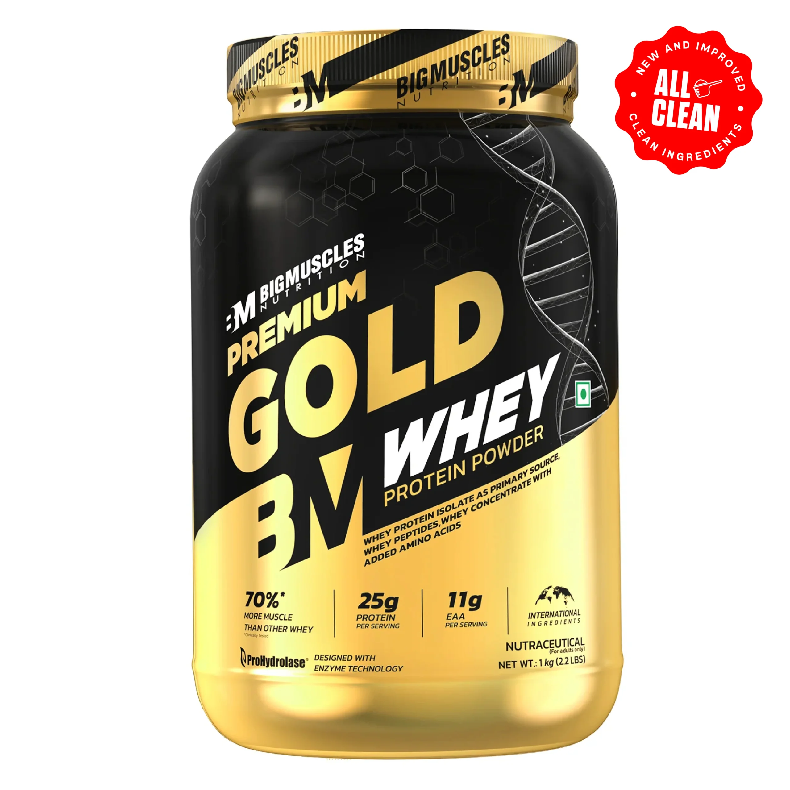 bigmuscles premium gold whey protein belgian chocolate 1kg