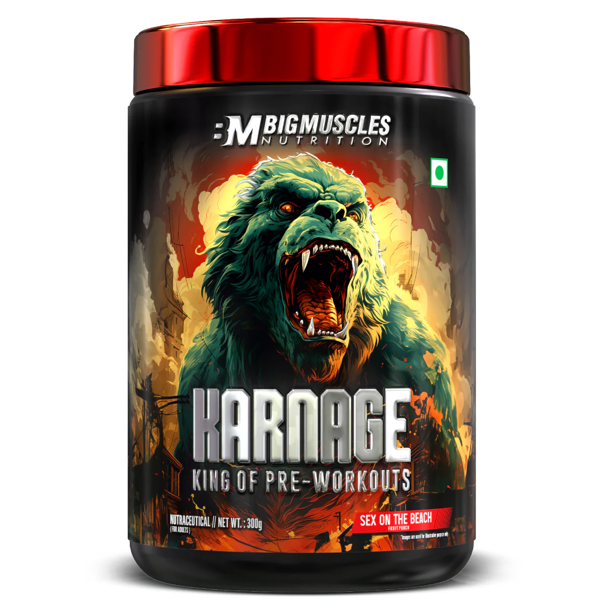 bigmuscles karnage pre workout sex on the beach 60 servings