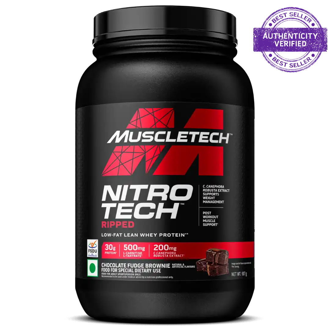 muscletech™ nitro tech™ ripped whey protein powder protein powder, weight management chocolate fudge brownie 970g muscletech™ nitro tech™ ripped whey protein powder protein powder, weight management chocolate fudge brownie 970g