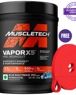 Muscletech™ VaporX5 Pre-Workout Supplements blue razz freeze 30 servings