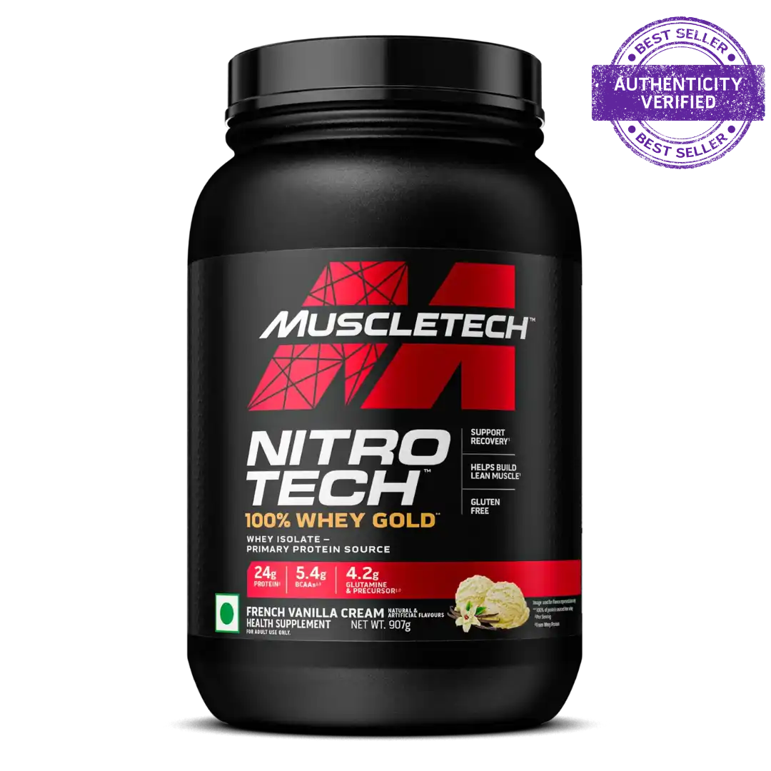 Muscletech™ Nitro-Tech™ Whey Gold Protein Powder French vanila cream 970g muscletech™ nitro tech™ whey gold protein powder french vanila cream 970g